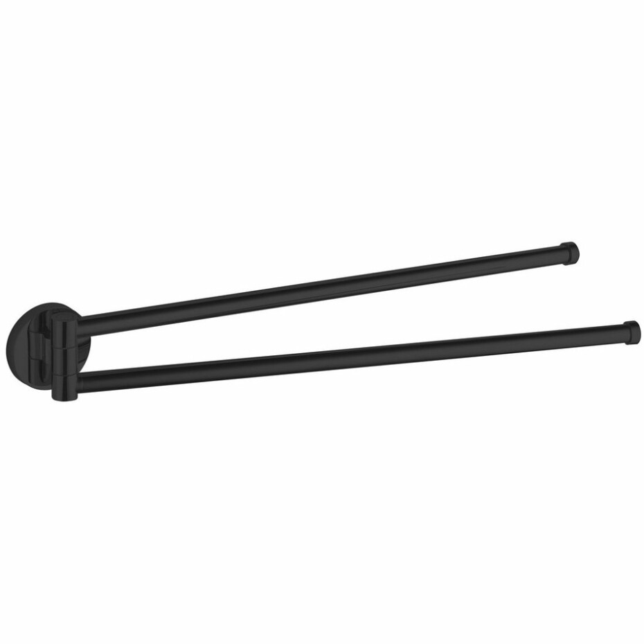 AQUALINE SB221 Samba otočný držák ručníků dvojitý, 45 cm, černá - main (0)