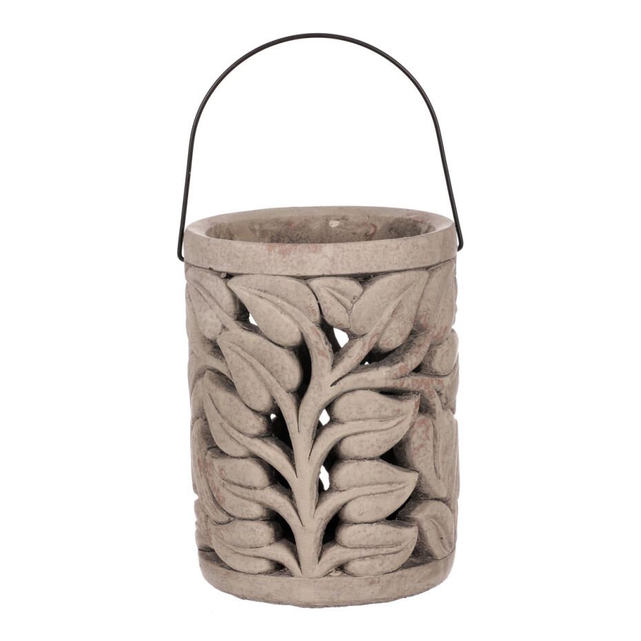 Dekorativní lucerna Folia, 19 x 25 x 19 cm, beton - main (1)
