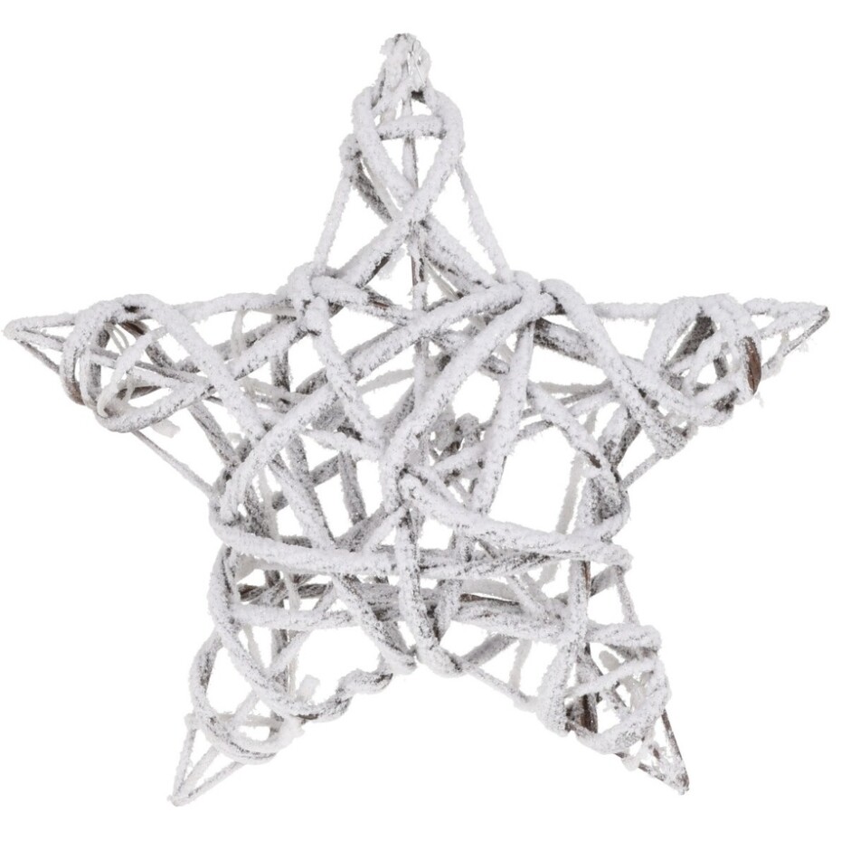 Vánoční LED hvězda bílá, 40 x 10 cm - main (0)