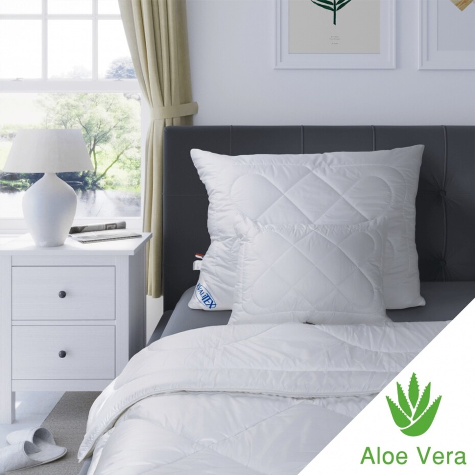 Kvalitex Set přikrývky a polštáře se zipem Aloe Vera, 140 x 200 cm, 70 x 90 cm - main (0)