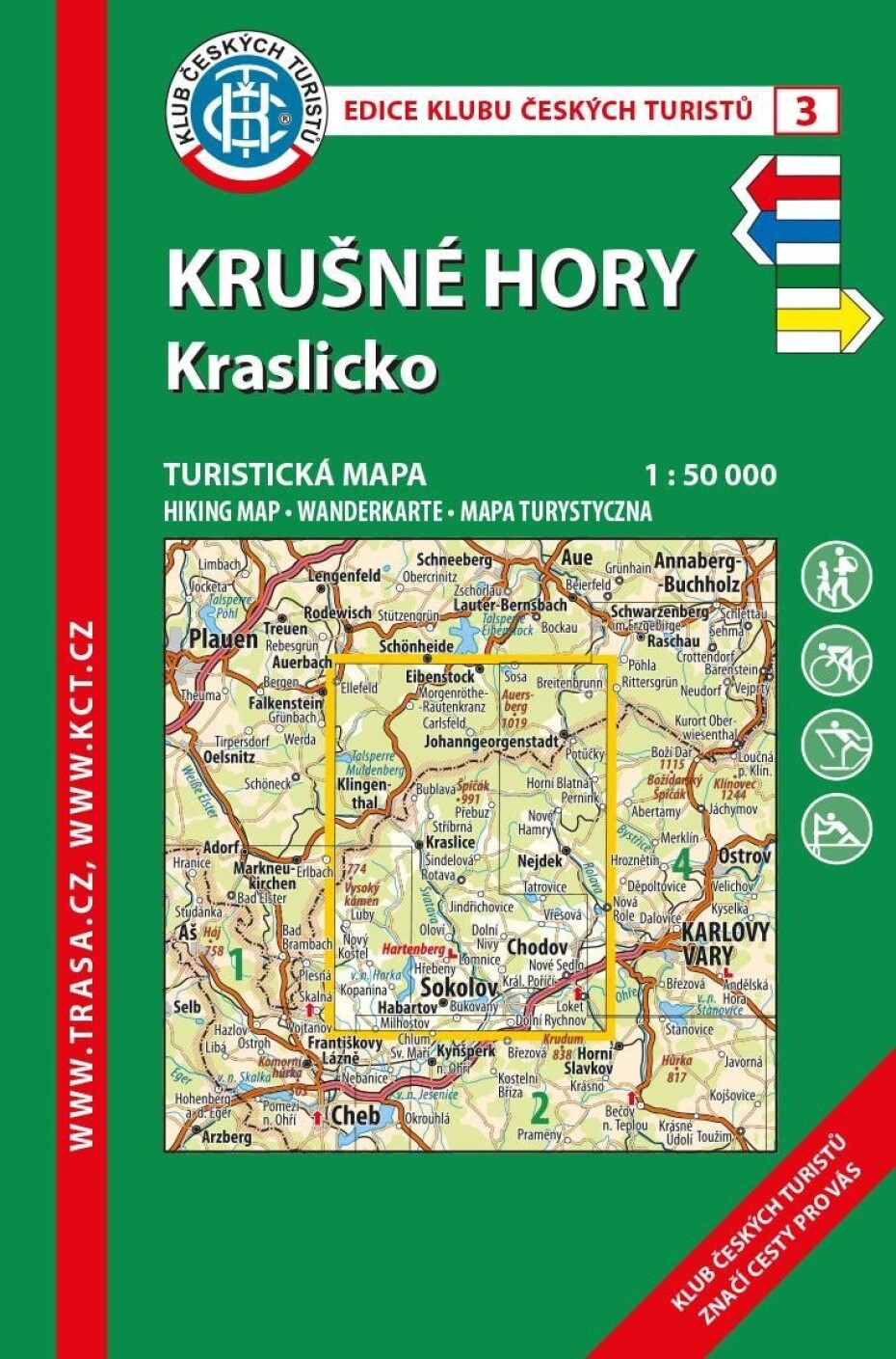 KČT 3 Krušné hory-Kraslicko 1:50 000 / Turistická mapa - main (0)