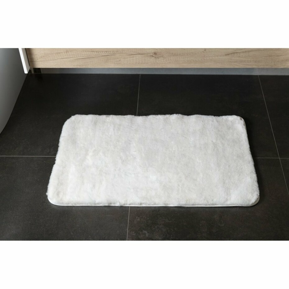GEDY 96FY508002 Fuzzy koupelnová předložka bílá, 50 x 80 cm - main (1)