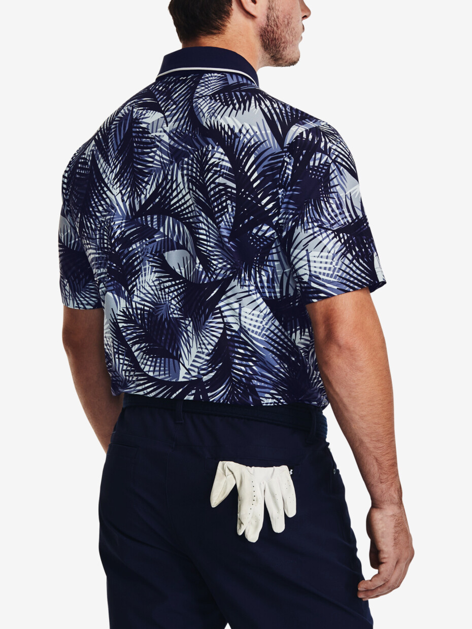 Under Armour pánské funkční tričko s krátkým rukávem ISO-CHILL GRPHC PALM POLO 1377367-410 modré - main (5)