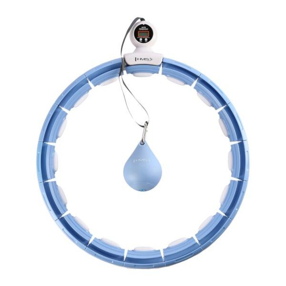 HMS Masážní hula hoop HHM15 se závažím, magnety a počítadlem modrá - main (0)