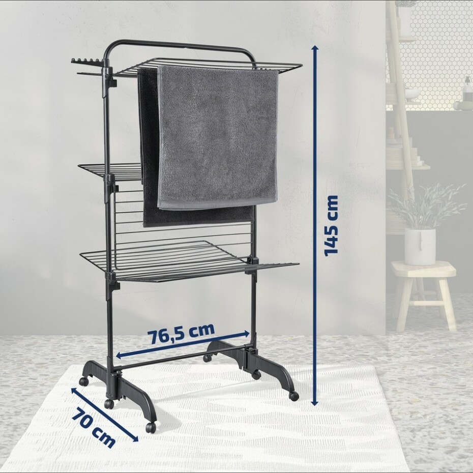 Leifheit Sušák na prádlo Comfort Tower 420 BLACK - main (2)