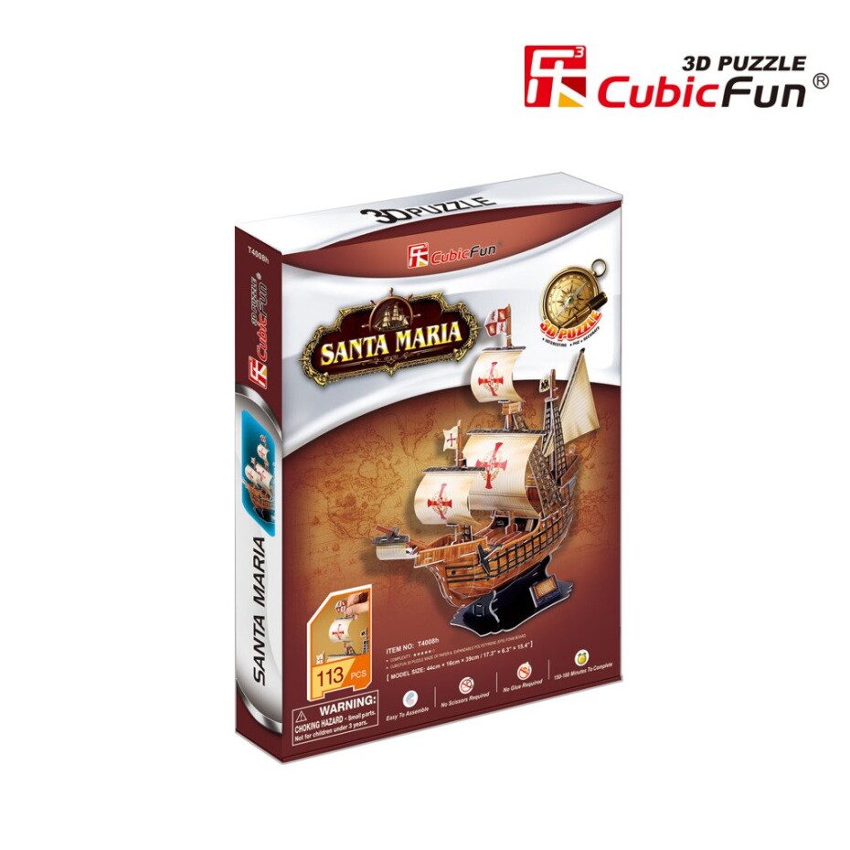 Puzzle 3D Santa Maria/113 dílků - Kolektiv - main (0)