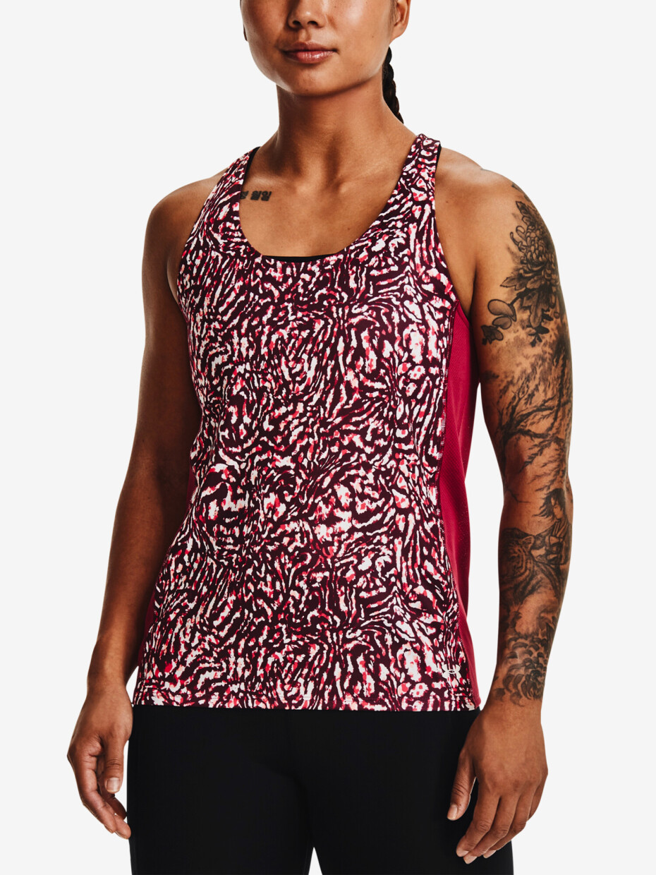 Under Armour Tílko UA Fly By Printed Tank PNK - main (0)