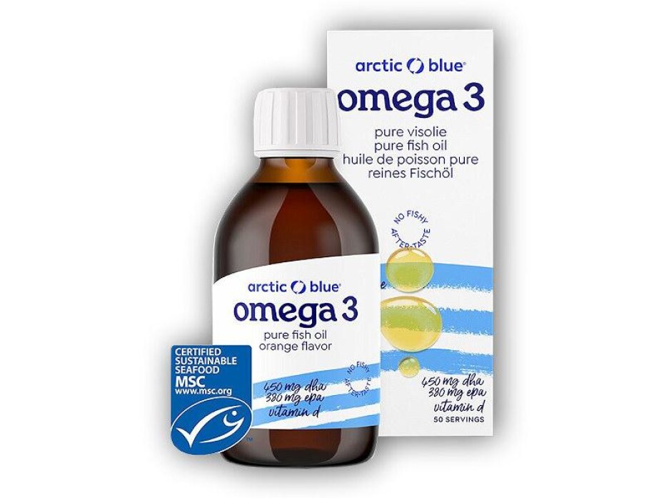 Arctic blue Omega 3 250ml (450mg DHA, 380mg EPA Vitamin D 400IU) - main (0)