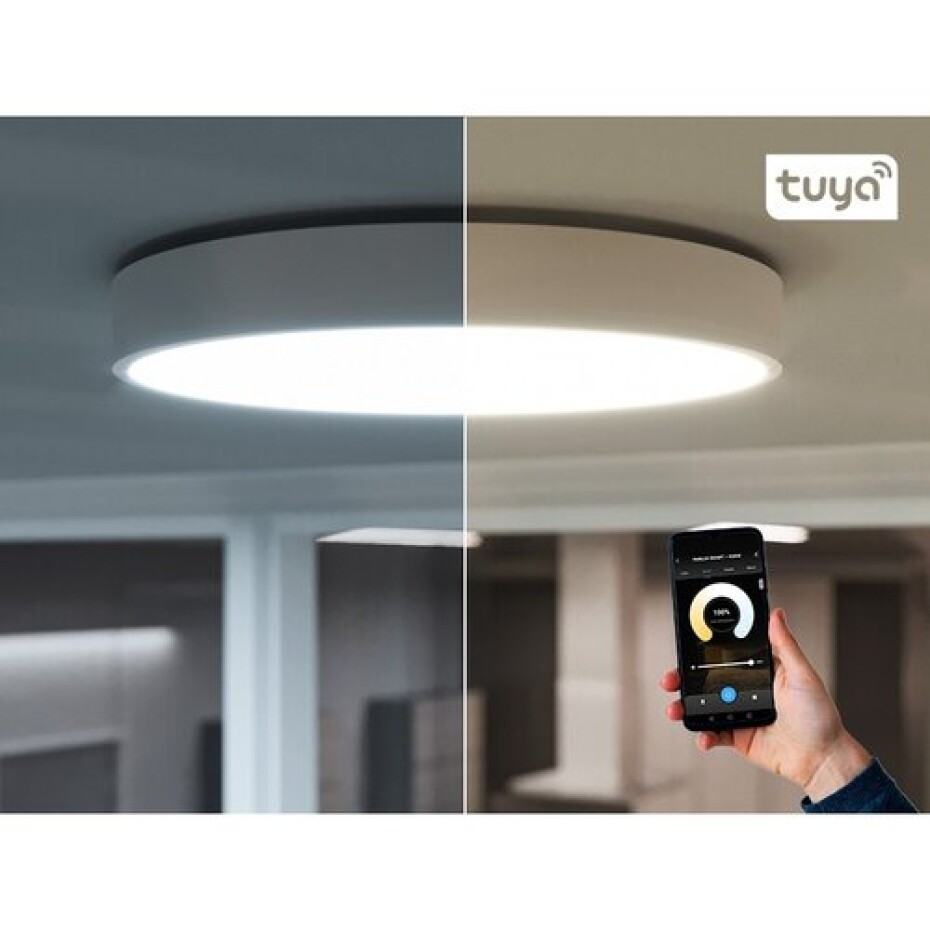 Panlux Přisazené LED svítidlo Verona Circle Smart bílá, pr. 28,3 cm, IP54 - main (5)