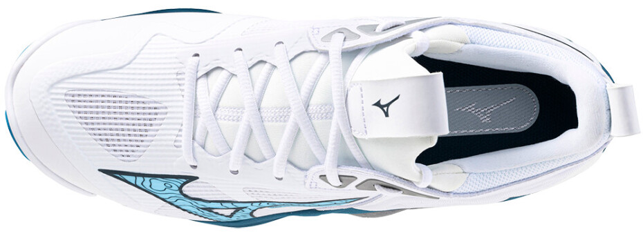 Pánská sálová obuv Mizuno  WAVE MOMENTUM 3 White/Sailor Blue/Silver  EUR 51 - main (1)