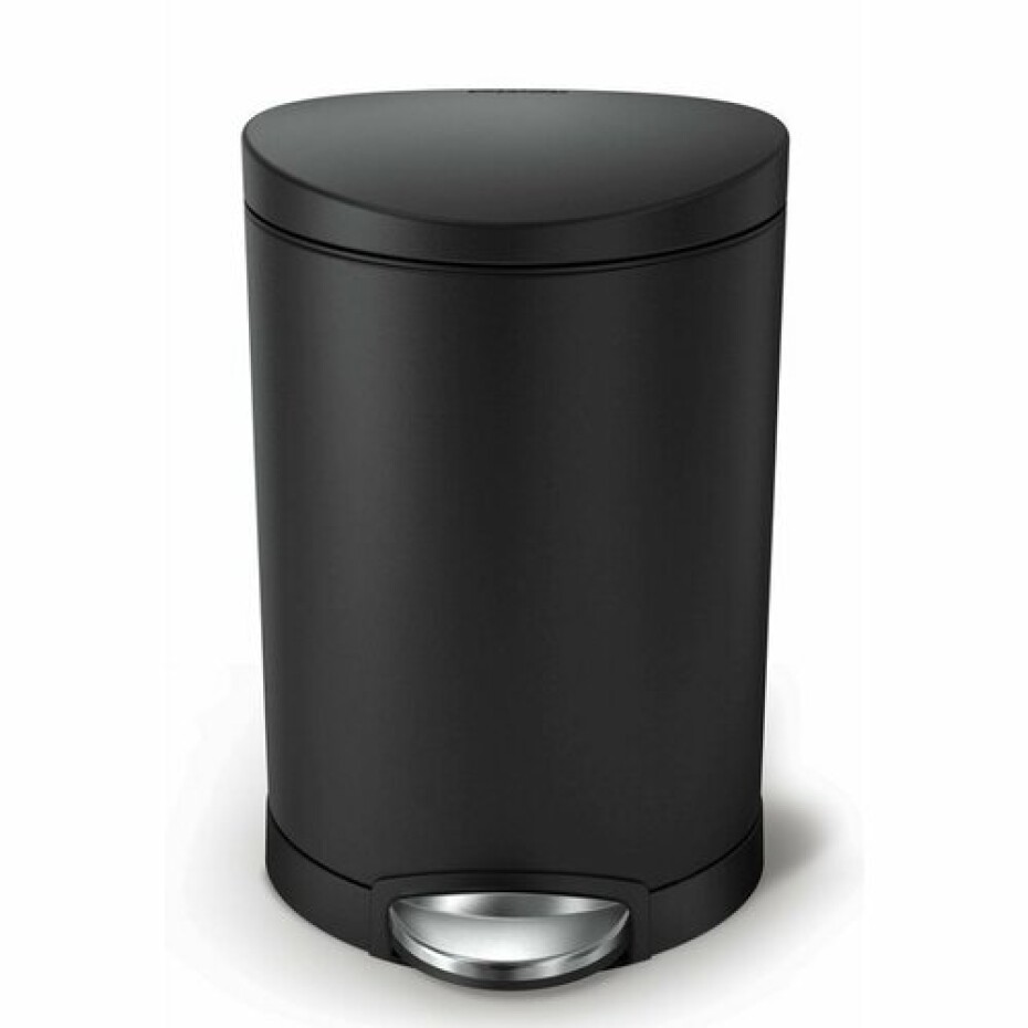 Simplehuman Půlkulatý pedálový koš 6 l, černá - main (2)