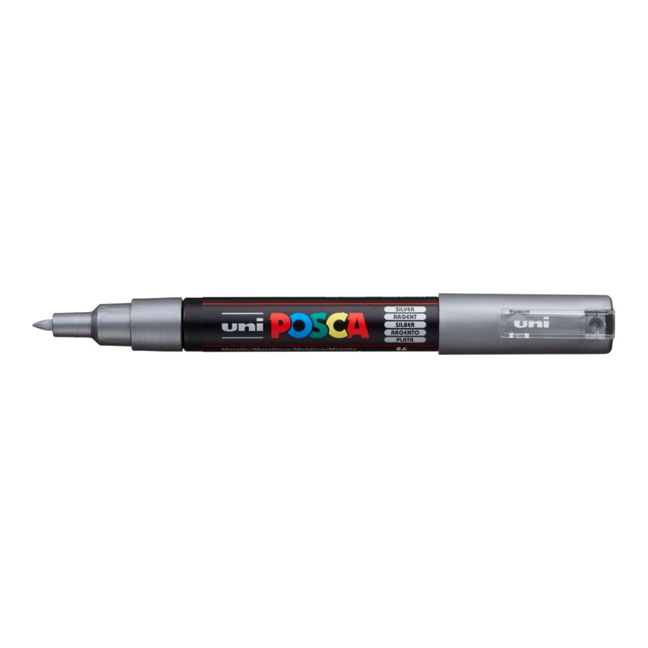 Posca popisovač PC-1M, 0,7 - 1 mm, stříbrná (26) - main (0)