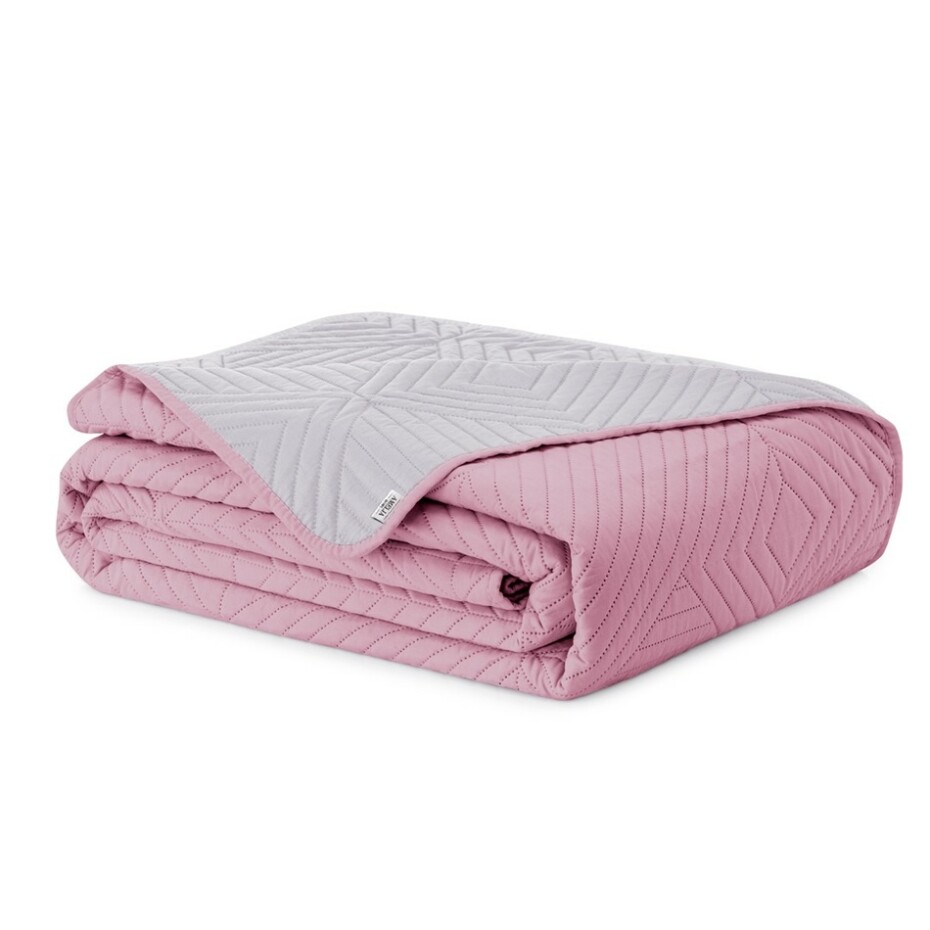 AmeliaHome Přehoz na postel Softa palepink - pearlsilver, 220 x 240 cm - main (2)
