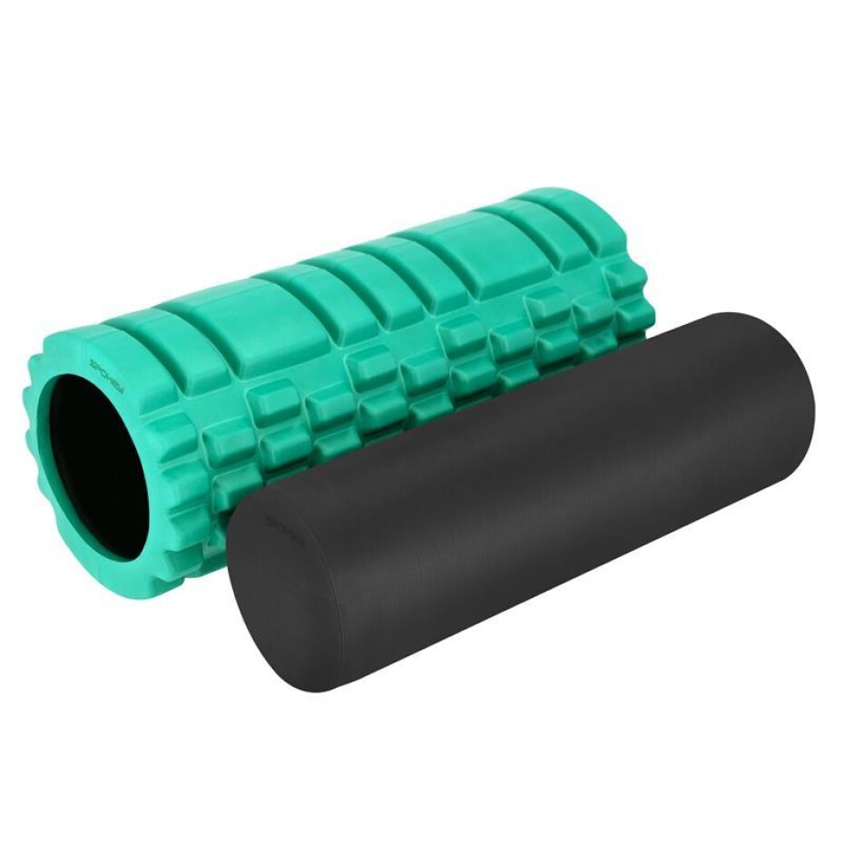 Spokey MIX ROLL Masážní fitness válec 2v1, 33 cm, zelený - main (0)