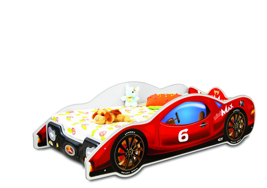Artplast Dětská postel AUTO MINI MAX | červená 80 x 160 cm - main (2)
