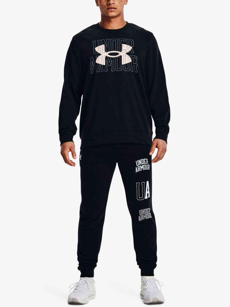 Pánská mikina Under Armour  Rival Terry Logo Crew-BLK S - main (1)
