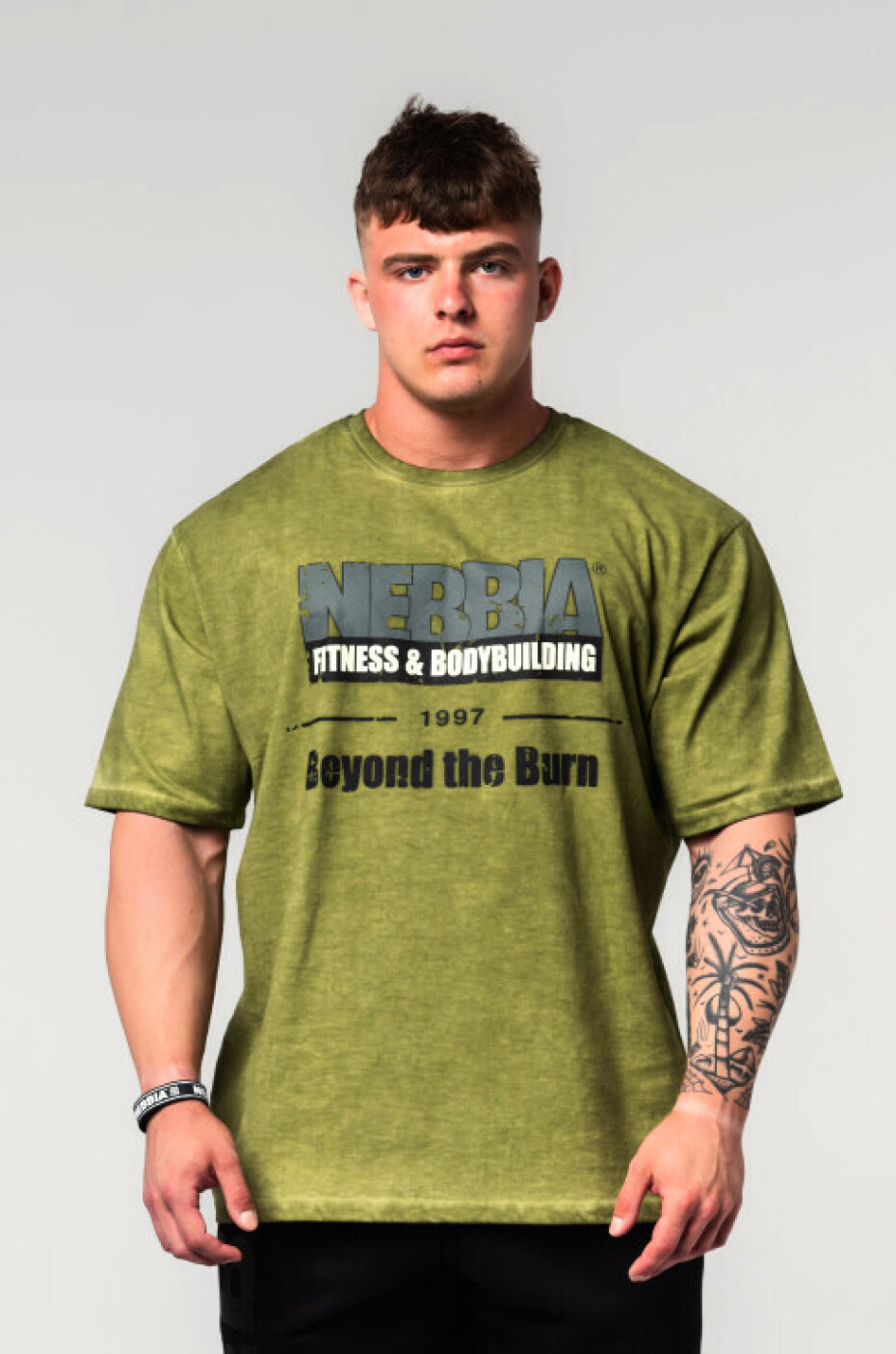 Nebbia Washed-off oversized tričko HERITAGE 355 - main (0)
