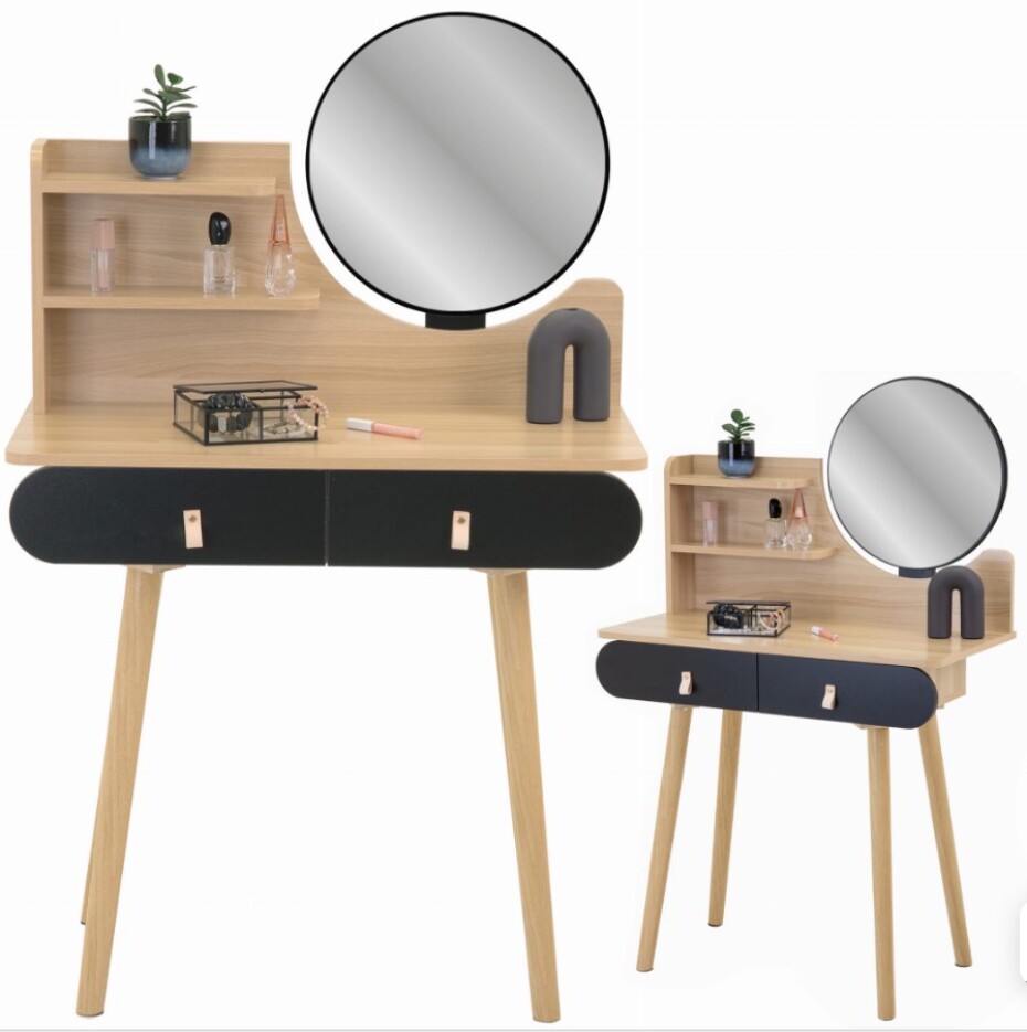 ArtJum Toaletní stolek SCANDI černá | CM-324299 - main (1)