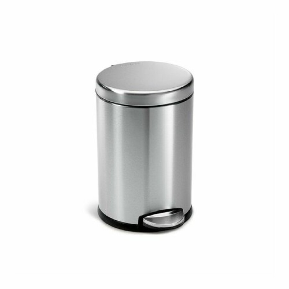 Simplehuman kulatý pedálový koš 4,5 l, nerez - main (0)