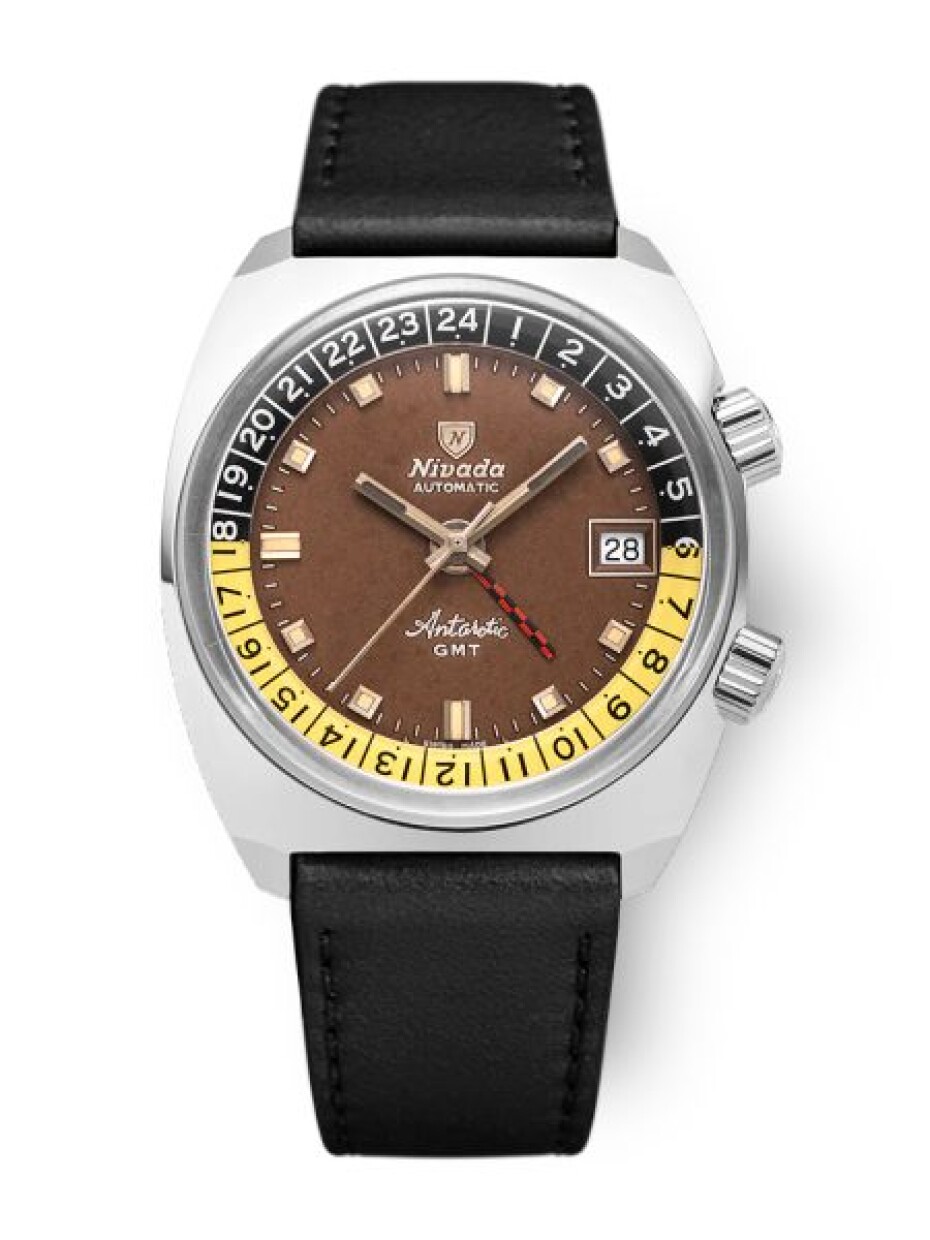 Nivada Grenchen Antarctic GMT - Tropical - Brown Leather - main (4)