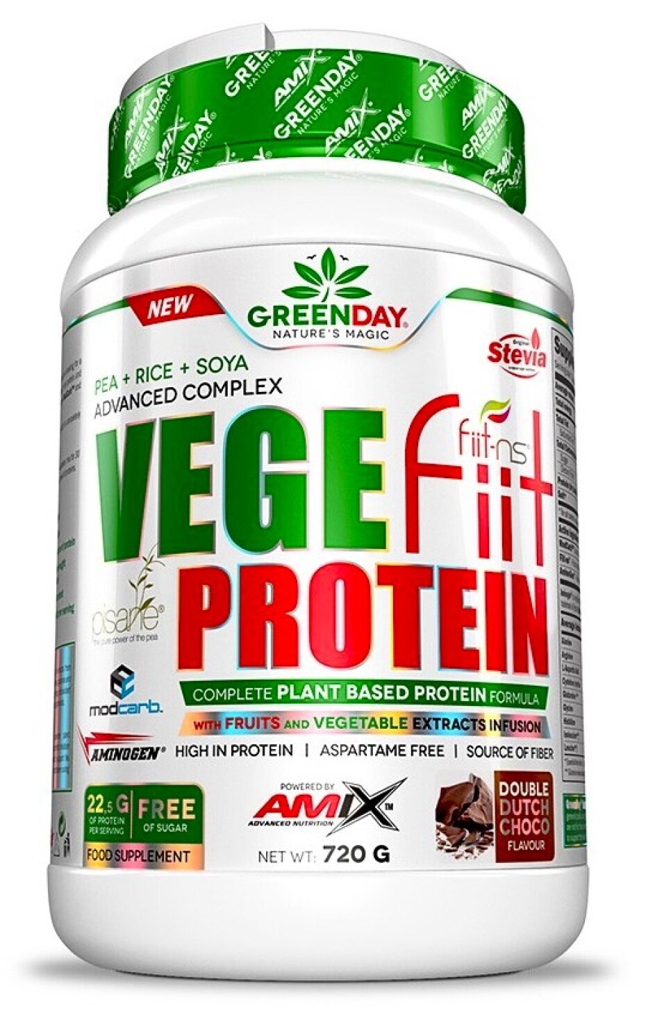 Amix Nutrition Vegefiit protein 720 g arašíd - čokoláda - karamel - main (0)