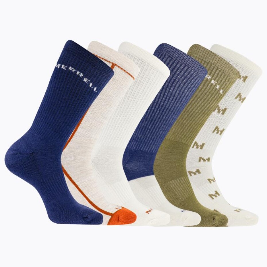 Merrell Ponožky Mea33694c6b2 Nvast Recycled Cushion Crew (6 Packs) Navy Assorted - main (0)