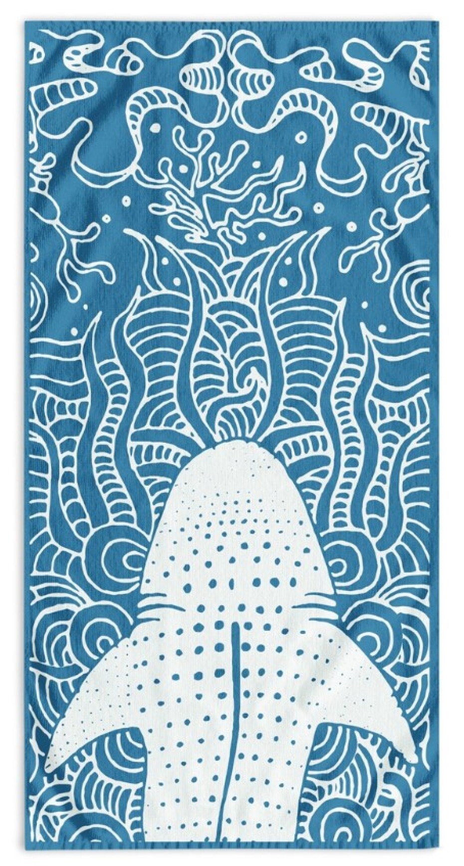ArtFlhf Plážová osuška SHARK BLUE | 90 x 180 cm - main (3)