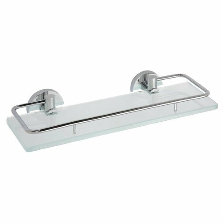 SAPHO XR607 X-Round E skleněná polička s výklopnou hrazdou 30 x 13 cm - main (0)