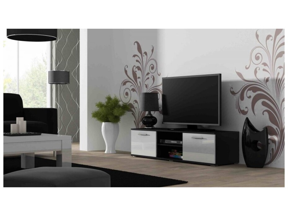 Artcam TV stolek SOHO 140 cm Barva: Bílá/bílý lesk - main (3)