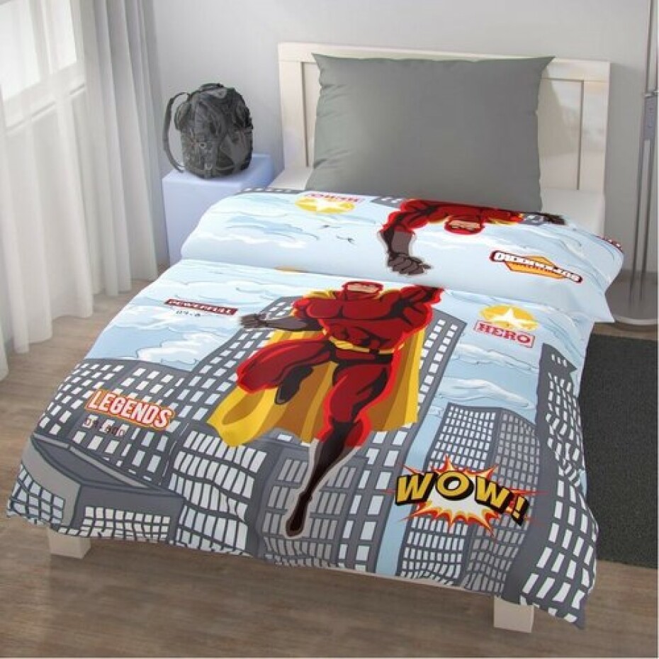 Kvalitex Bavlněné povlečení Superhero, 140 x 200 cm, 70 x 90 cm - main (0)
