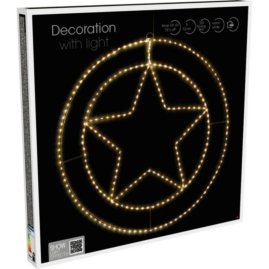Vánoční závěsná LED dekorace Trinket Star 270 LED, 52 cm - main (0)