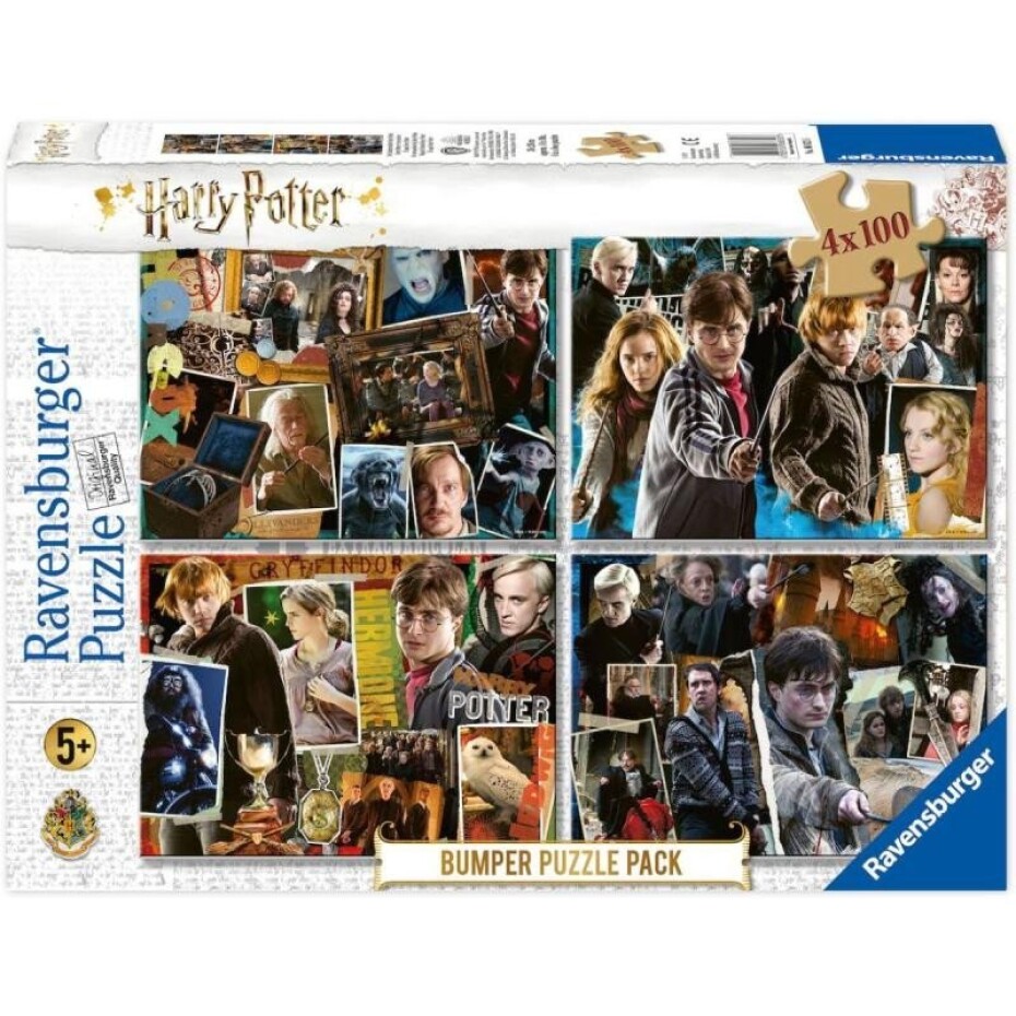 Ravensburger Puzzle Harry Potter set 4x100 dílků (Bumper Puzzle Pack) - main (0)