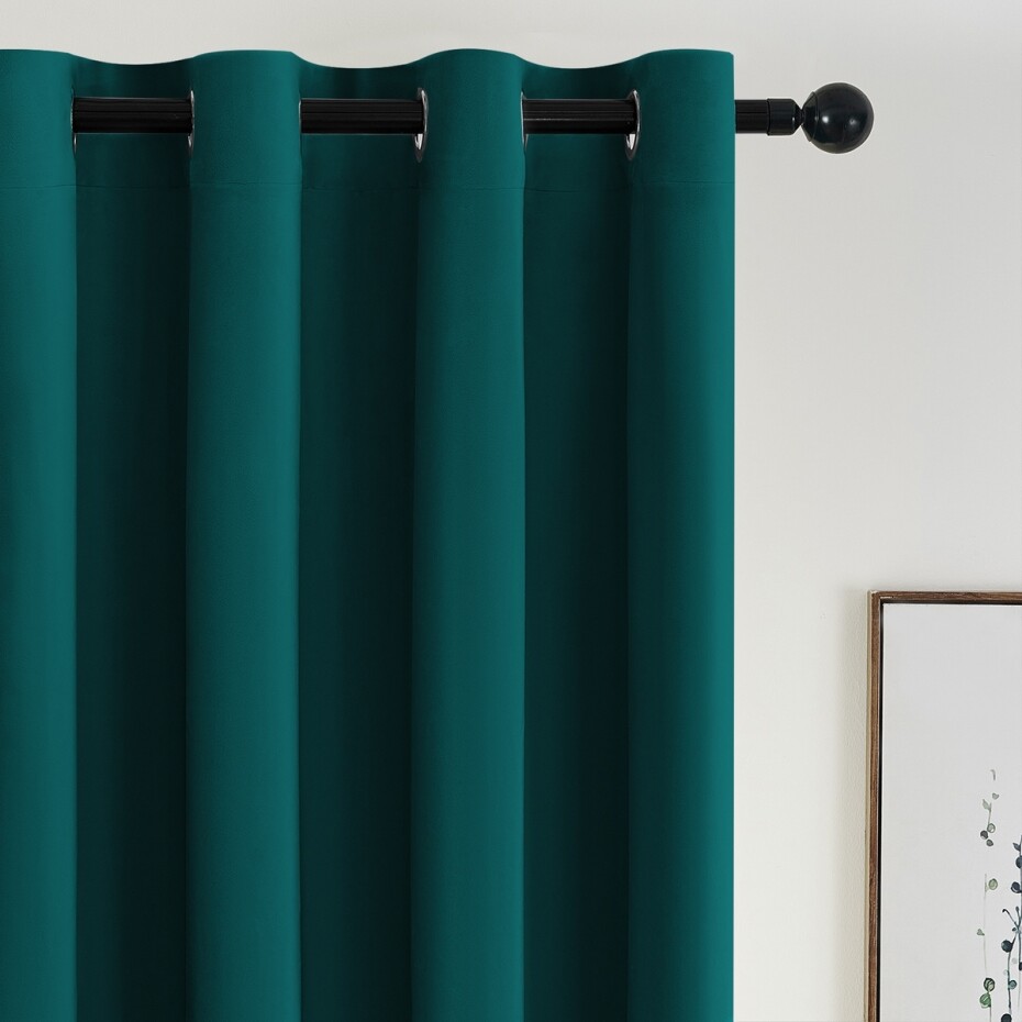 4Home Zatemňovací závěs Manila petrolejová, 150 x 250 cm - main (1)
