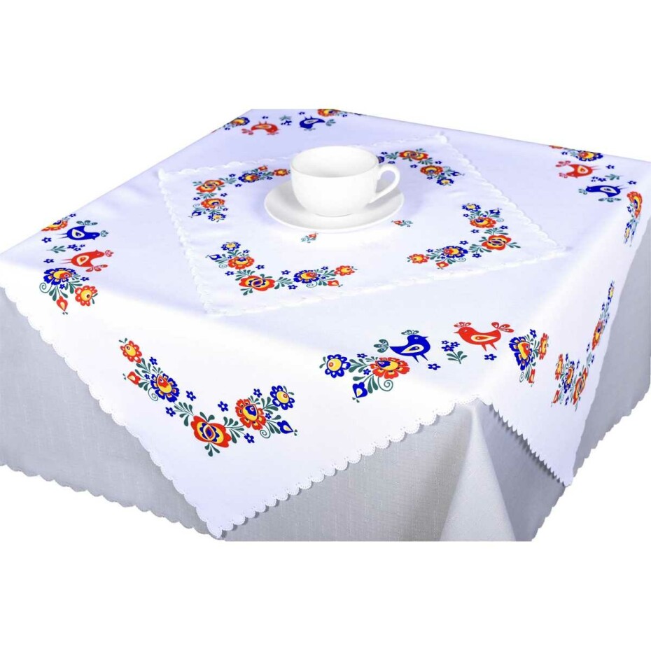 FORBYT Ubrus Folklor červená, 75 x 75 cm - main (1)