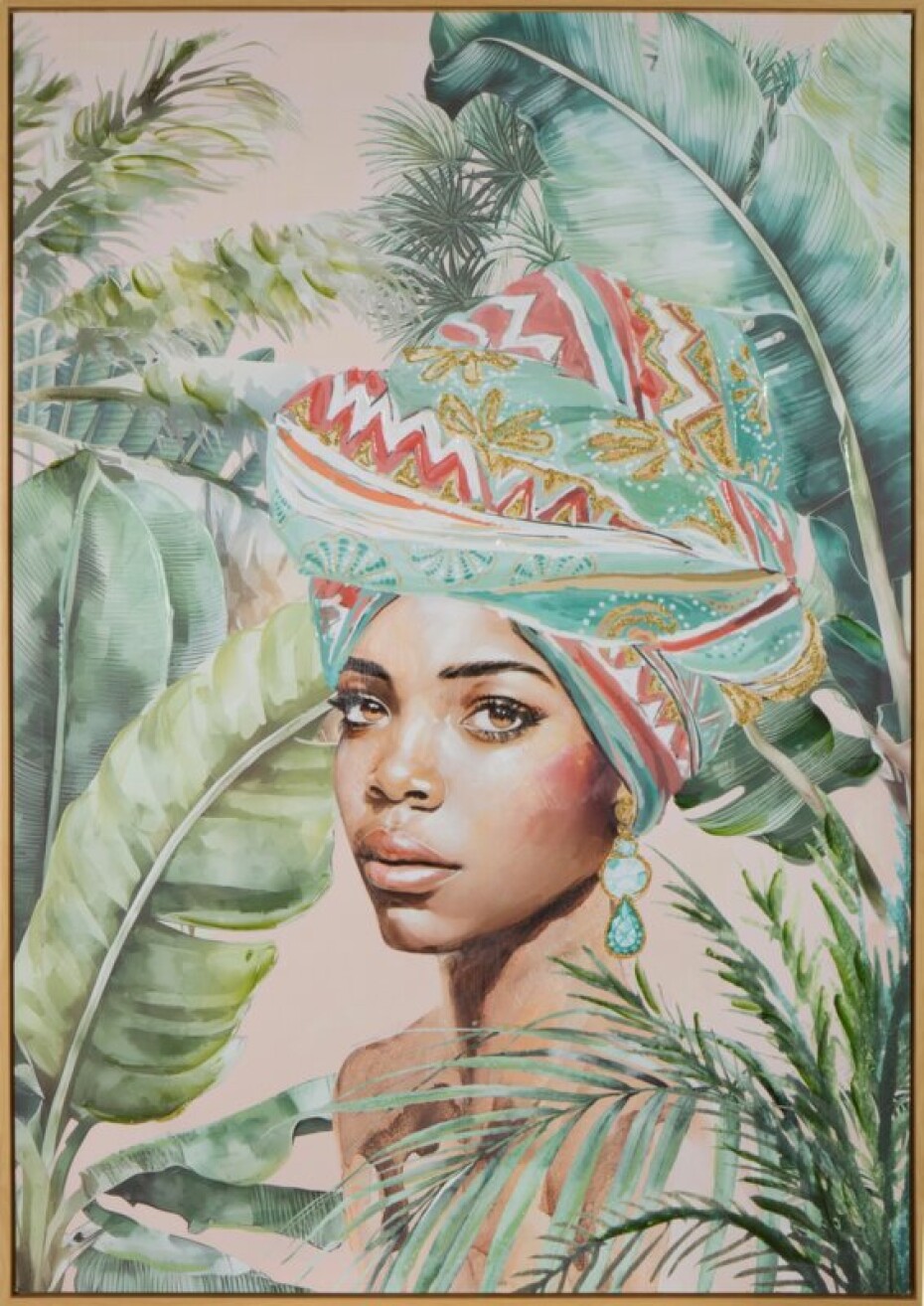 ArtFir Obraz WOMAN 607 | zelená 70 x 100 cm - main (0)
