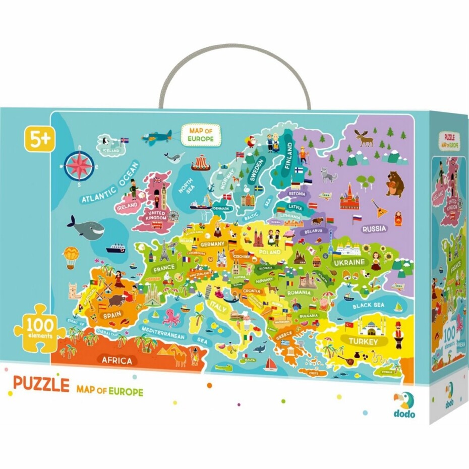 Dodo Puzzle Mapa Evropy, 100 dílků - main (1)
