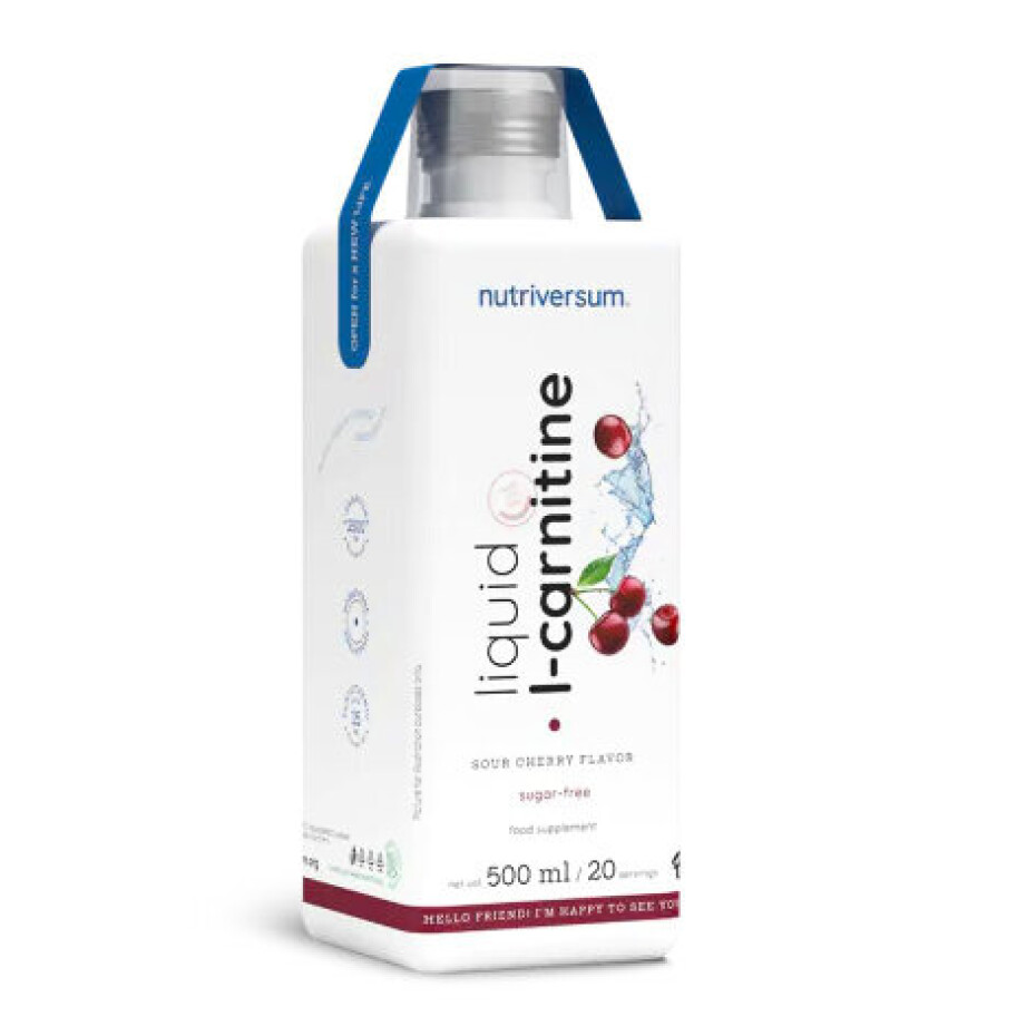 Nutriversum  Liquid L-Carnitine 500 ml višeň - main (6)