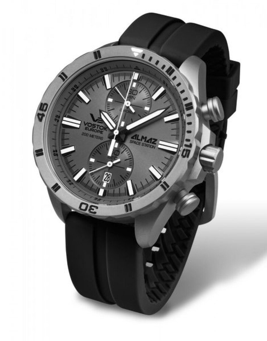 Vostok Europe Almaz Titanium Line 6S11/320H264 - Černý silikonový řemínek - main (0)