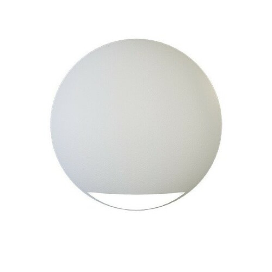 Panlux Venkovní nástěnné LED svítidlo Leon Circle bílá, IP65, 2 W - main (0)