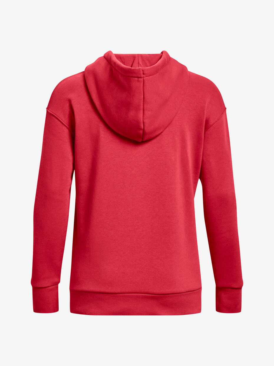 Under Armour mikina s kapucí Essential Fleece Hoodie-RED 1373033-638 - main (3)