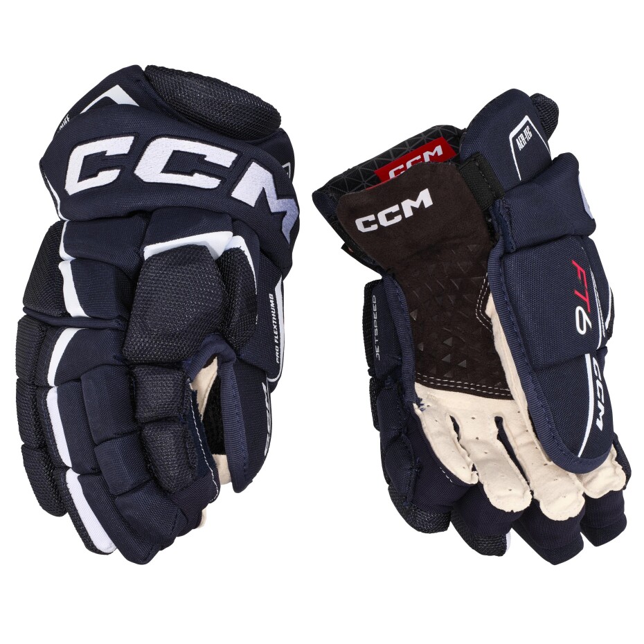 Hokejové rukavice CCM JetSpeed FT6 Navy/White Junior 10 palců - main (0)
