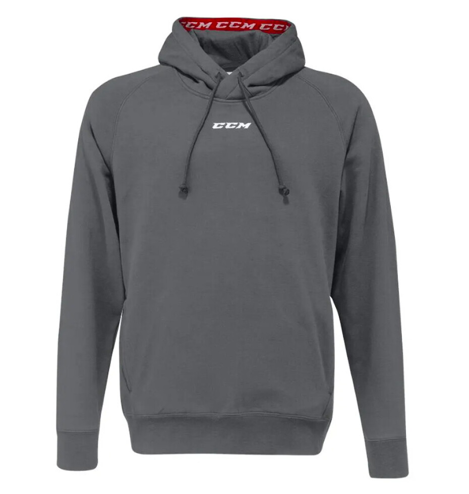 Dětská mikina CCM  Team Fleece Pullover Hoodie Dark Grey XL - main (0)