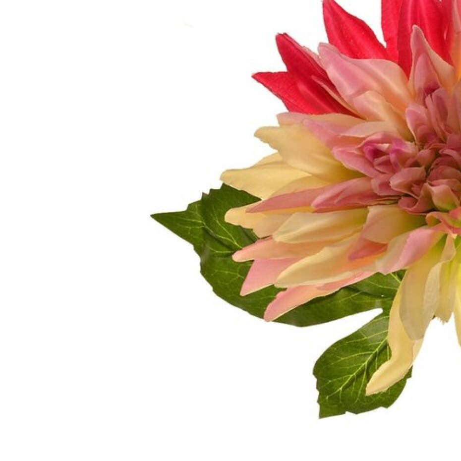 Umělá květina Dahlia růžovo-žlutá, 68 cm - main (1)
