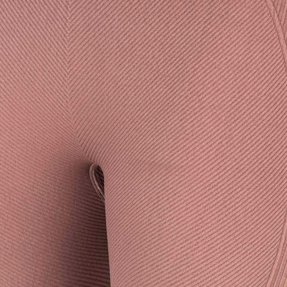 Dámské legíny Endurance  Flow Ribbed Seamless Tights Burnt Rose S/M - main (2)
