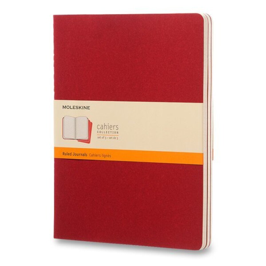 Sešity Moleskine Cahier VÝBĚR BAREV, 3KS - měkké desky - XL, linkovaný 1331/22392 - Sešity Moleskine Cahier karton - main (4)