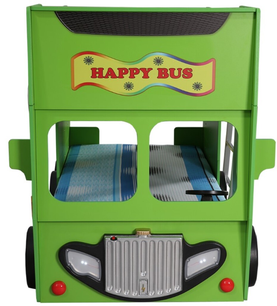Artplast Dětská patrová postel HAPPY BUS | zelený 90 x 190 cm - main (3)