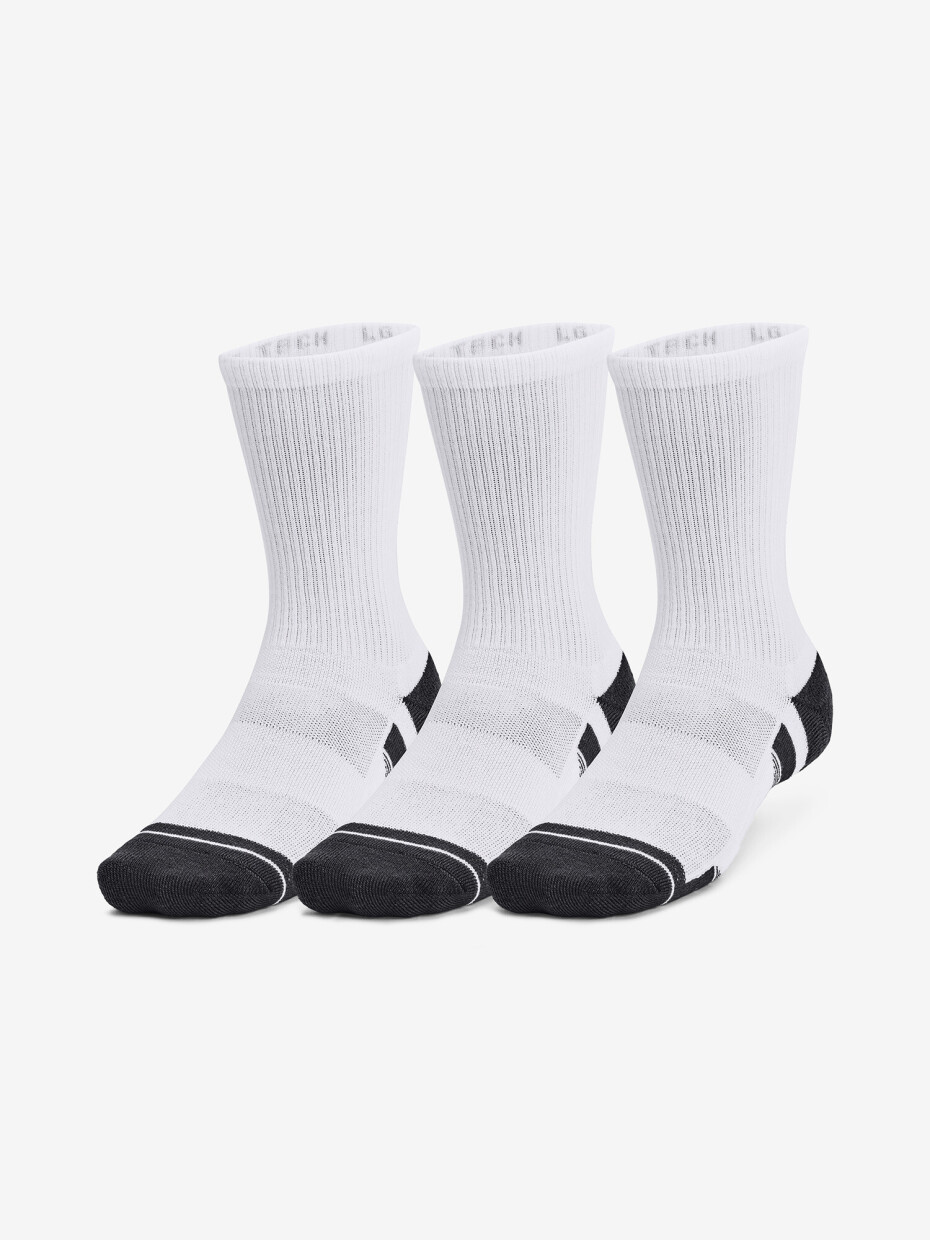 Ponožky Under Armour  Performance Tech 3pk Crew-WHT  L - main (0)