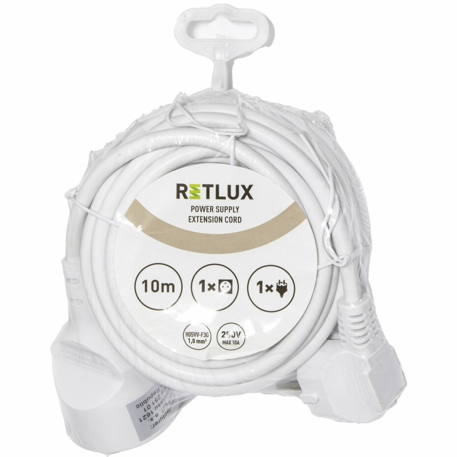 Retlux RPC 45 Prodlužovací kabel, 1 zásuvka, 10 m - main (1)
