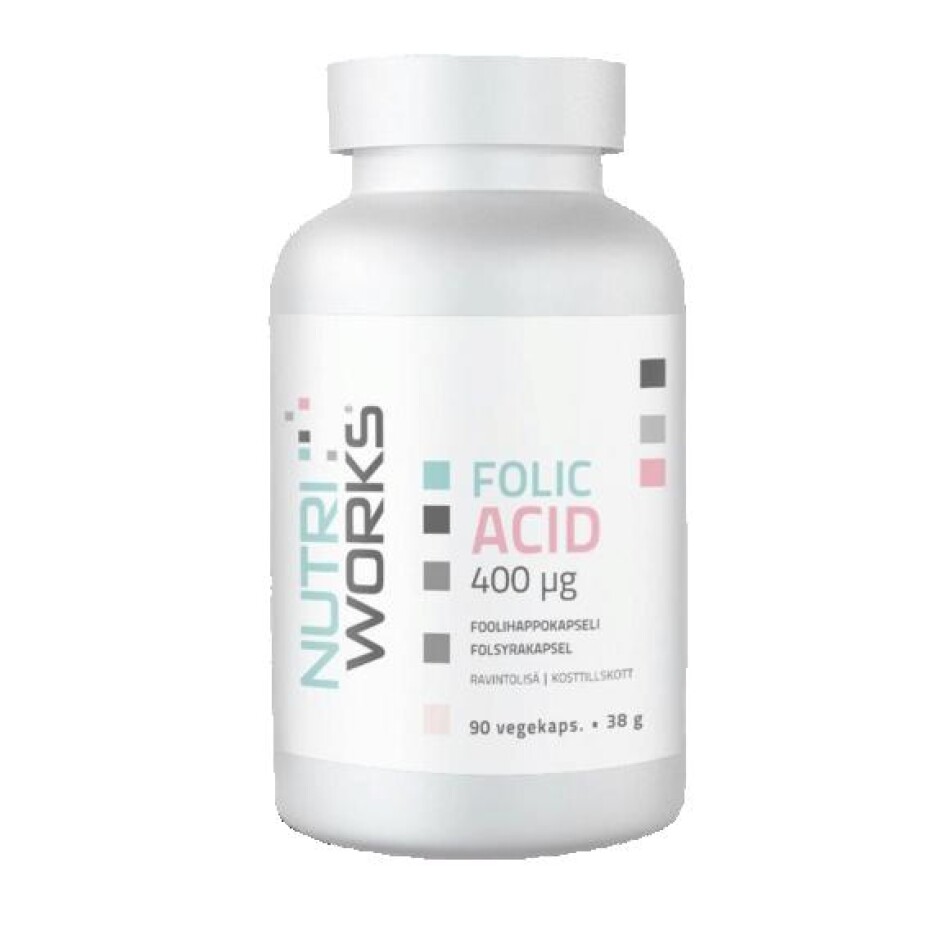 NutriWorks Folic Acid 400g 90 kapslí - main (0)