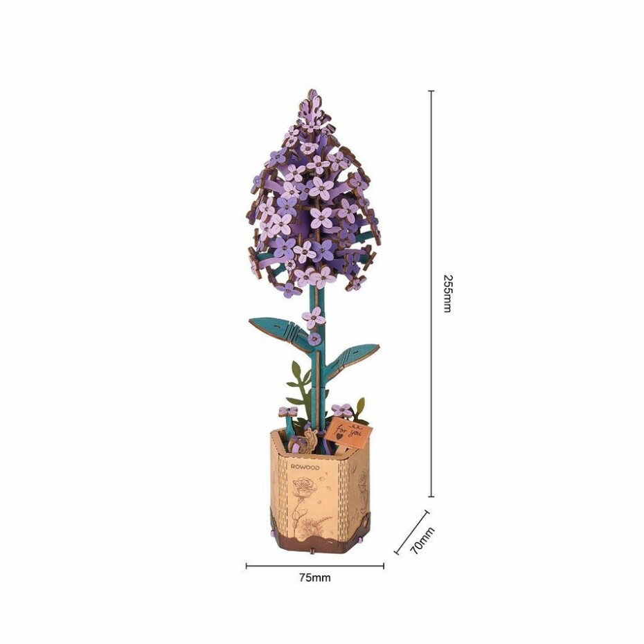 RoboTime Dřevěné 3D puzzle Šeřík - main (1)